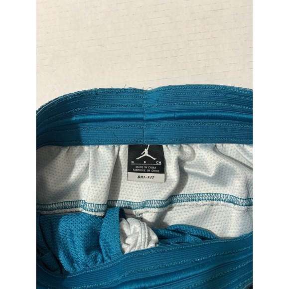 Nike Jordan Basketball Shorts Dri Fit Blue Geometric Mens S Training Jumpman - Picture 6 of 11